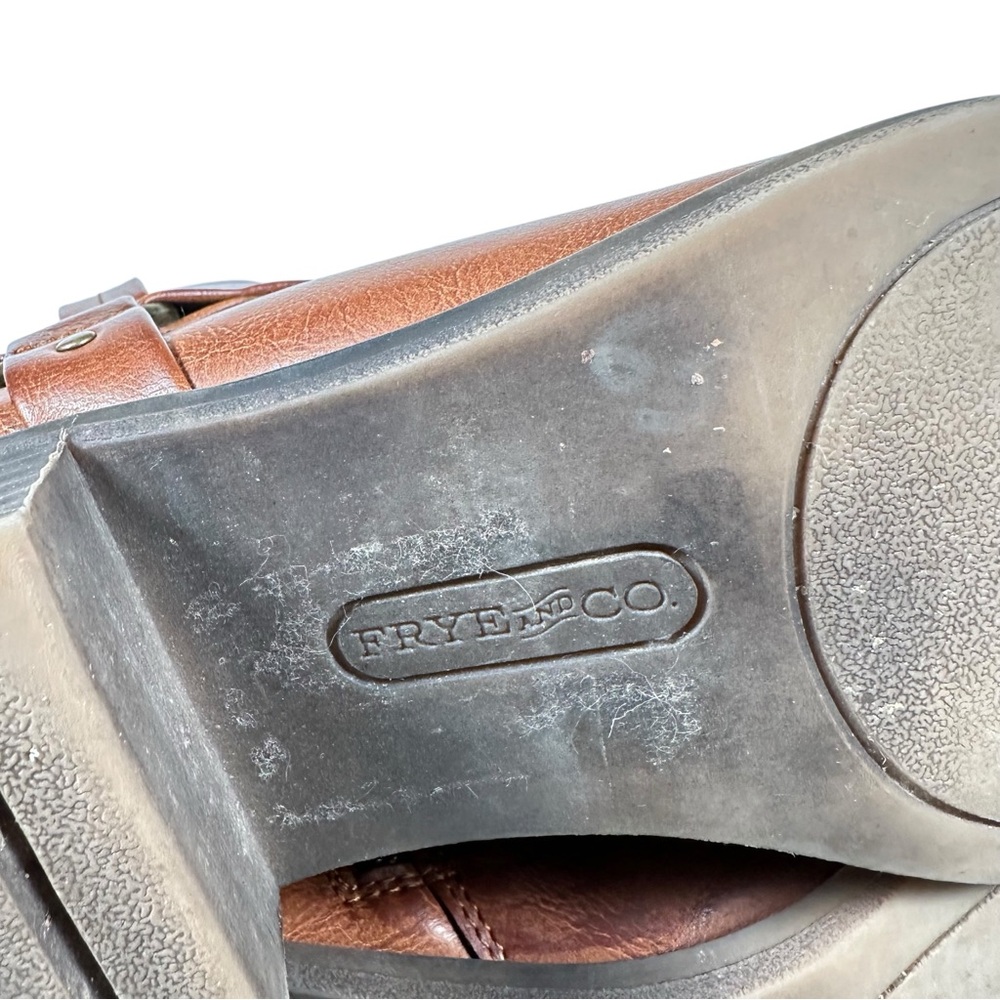 FRYE Elodie Moto Harness Buckle Ankle Boots - Picture 8 of 9